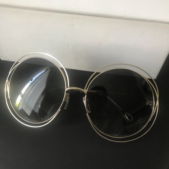 Chloe Carlina round metal sunglasses - Picture 5 of 10